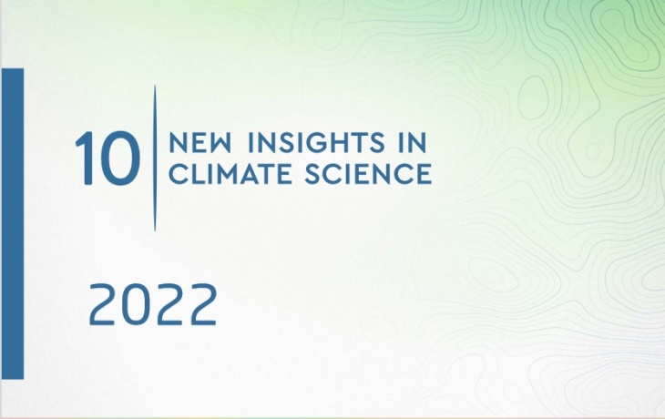 10 New Insights in Climate Science 2022